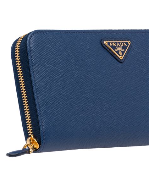 prada wallet crossbody saffiano leather bluette blue|Bluette Saffiano Leather Wallet .